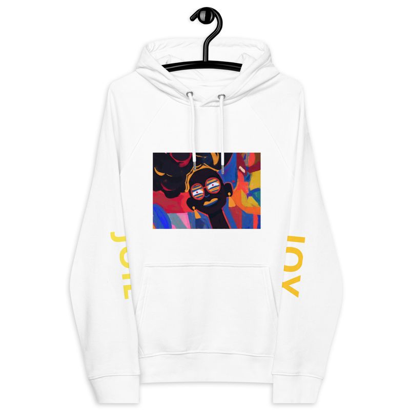 City Glory-Joy Moments (French) Unisex eco raglan hoodie
