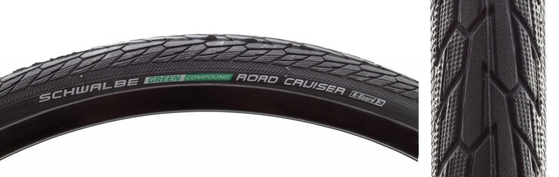 TIRE SWB ROAD CRUISER 700x32 ACTIVE TWIN K-GUARD BK/BSK GN-COMPOUND WIRE