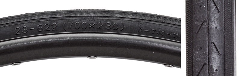 TIRE SUNLT 700x23 CST740 BK/BLK S-HP WIRE