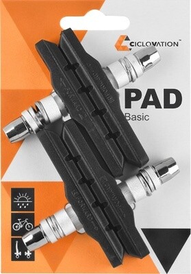 CICLOVATION MOUNTAIN THREADED POST BRAKE SHOE 4/CARD
