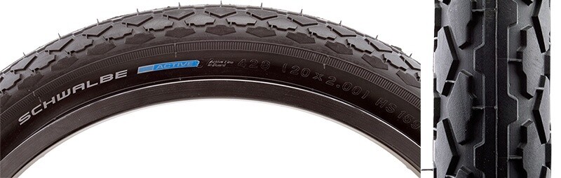 TIRE SWB HS159 ACTIVE TWIN 20x2.0 (ISO 428) K-GUARD BK/BSK SBC WIRE
