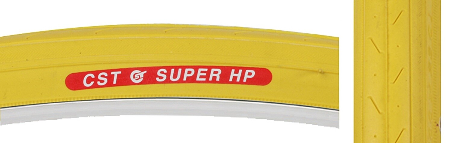 TIRE SUNLT 27x1-1/4 CST740 YL/YEL S-HP WIRE