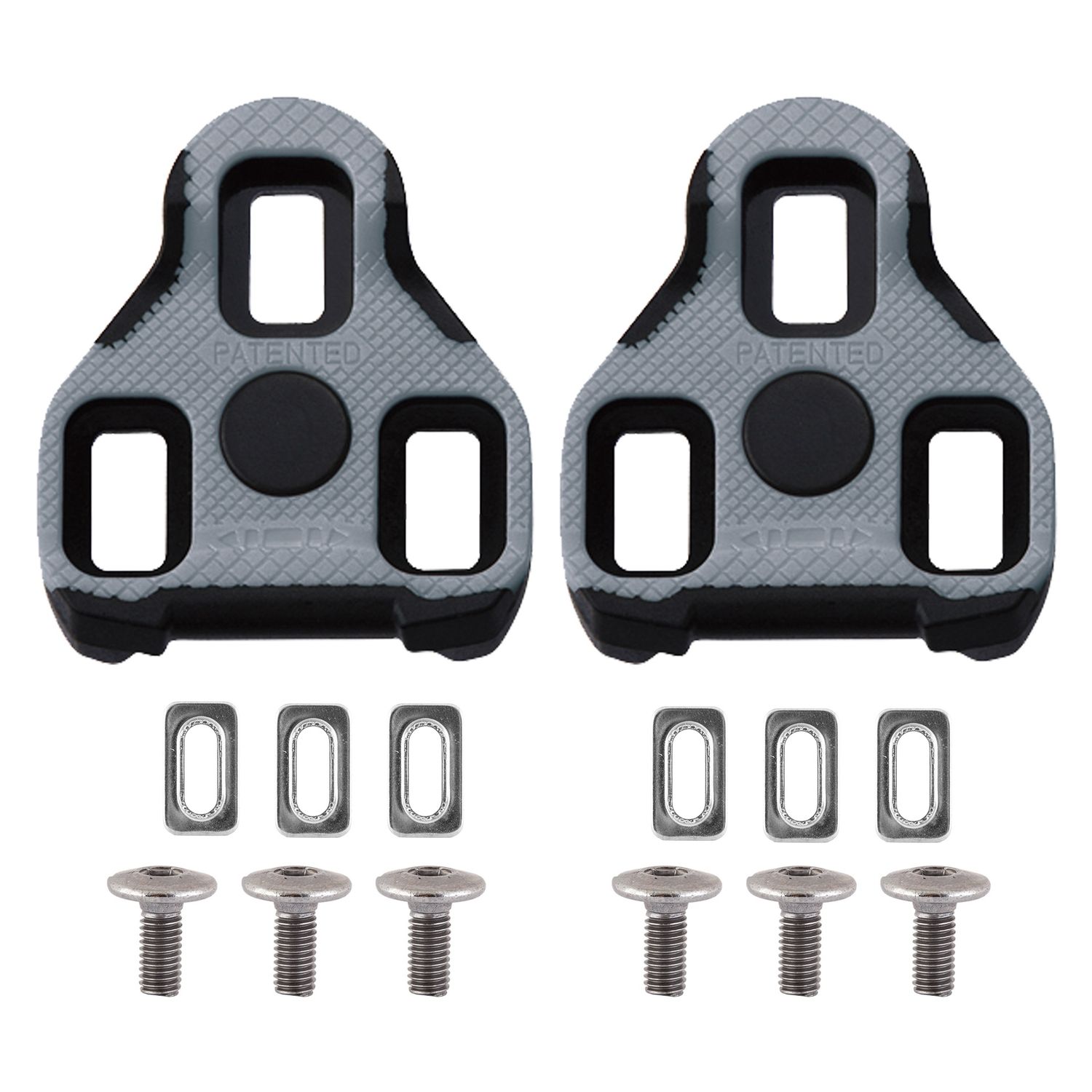 PEDAL CLEAT EXUSTAR BLK11+ KEO LOOK FIXED BK/GY