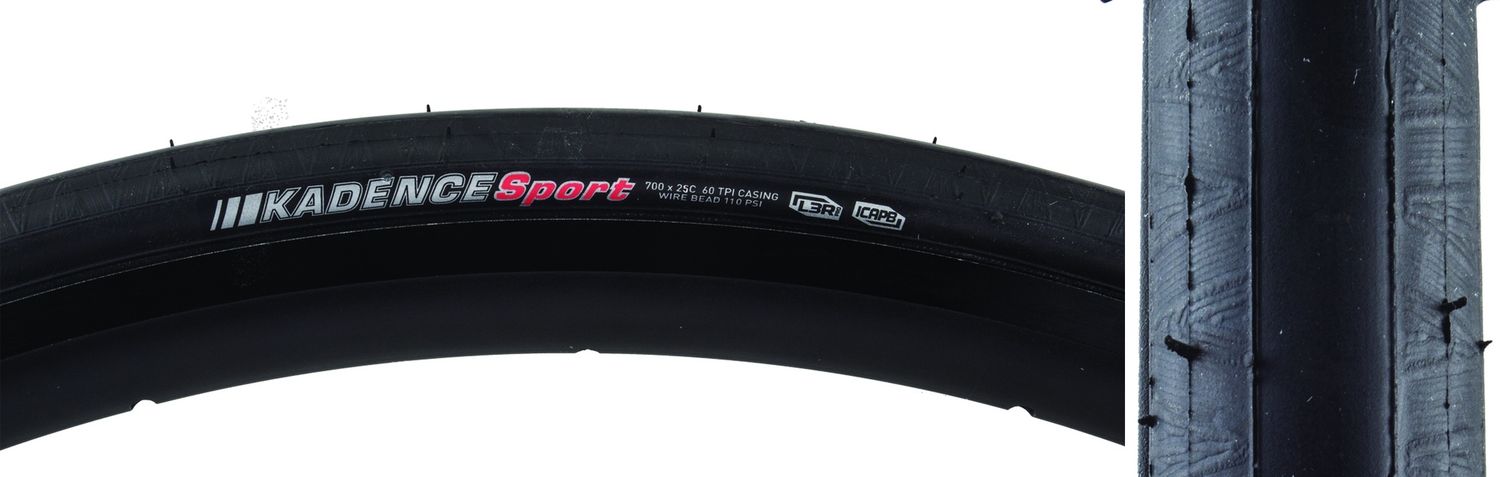 TIRE KEN KADENCE SPORT 700x25 BK/BK/REF-HP L3R-PRO/ICAPB/60 WIRE 110psi