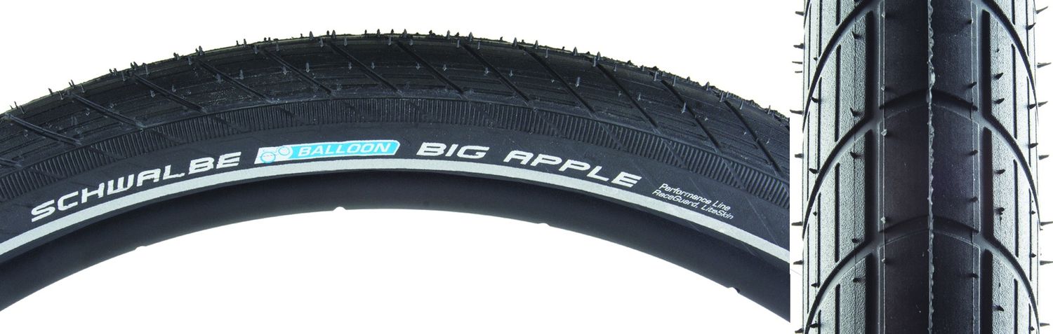 TIRE SWB BIG APPLE 24x2.0 PERF LITE R-GUARD BK/BSK/REF ENDURANCE E25 WIRE
