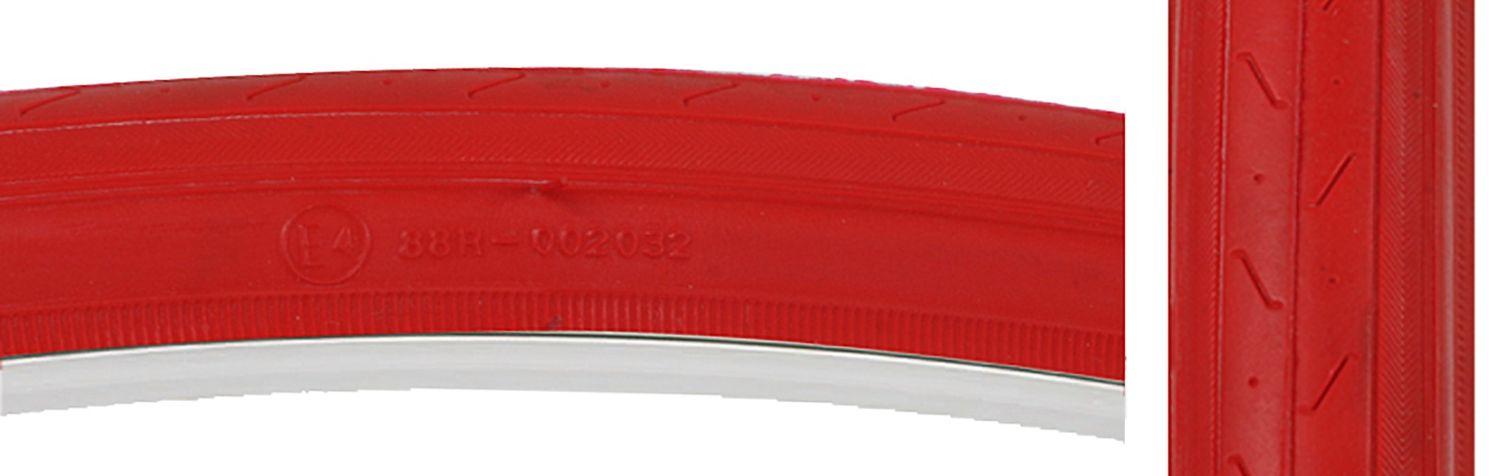 TIRE SUNLT 27x1-1/4 CST740 RD/RED S-HP WIRE