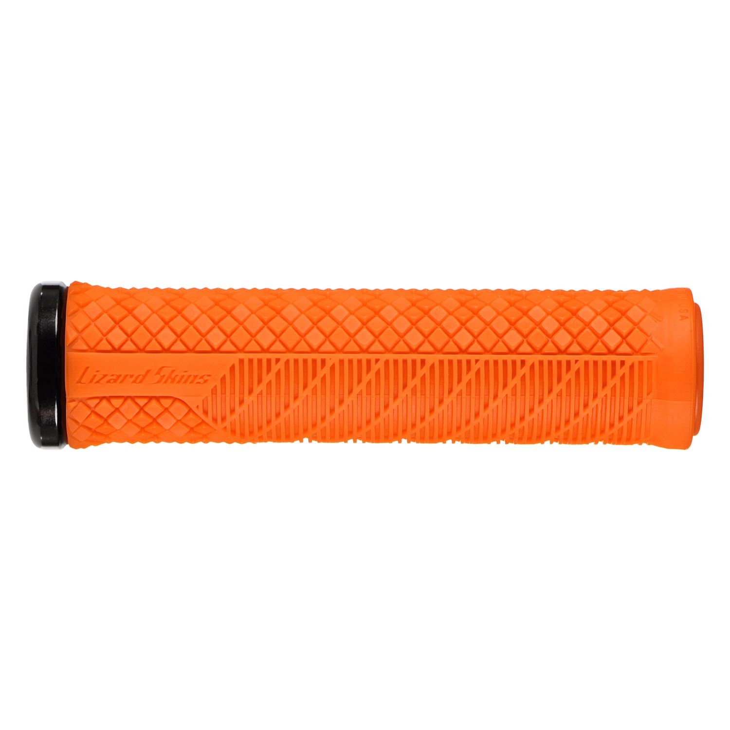 GRIPS LIZARD LOCK-ON SGL CHARGER EVO OR/BKclmp