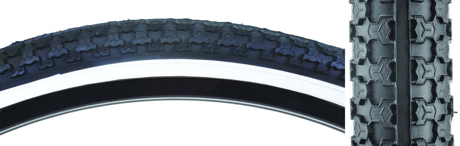 TIRE SUNLT 24x2.125 BK/WH RAISD CTR K52 WIRE