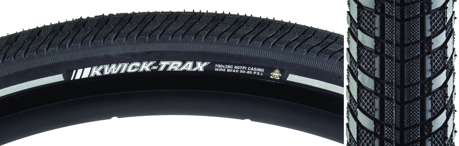 TIRE KEN KWICK TRAX 700x38 BK/BK/REF SRC/ICAP/60 WIRE 85psi