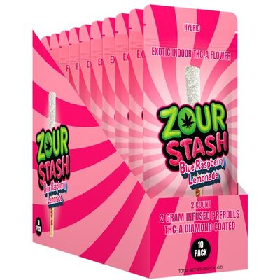 Zour Stash 2g Diamond Infused Prerolls 2ct (10ct display)[wholesale]