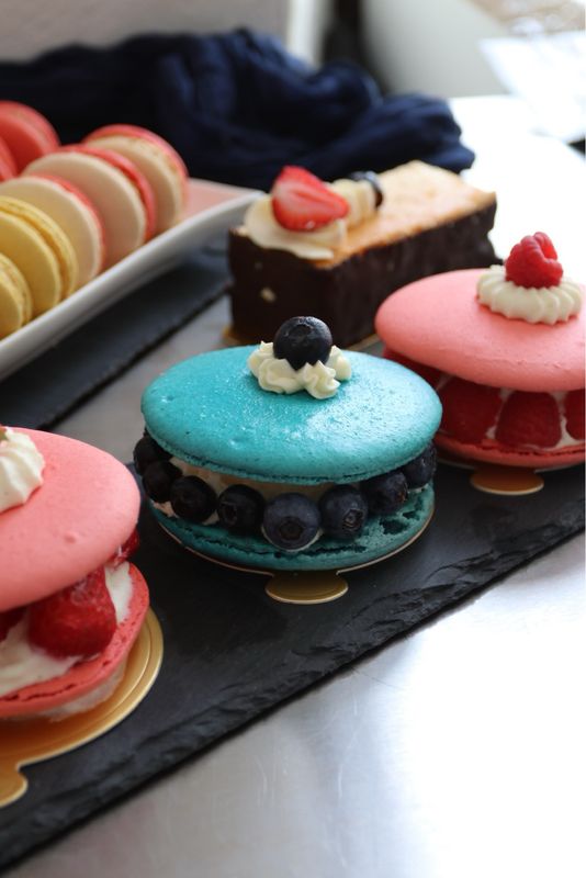 Macaron-Törtchen Blaubeere