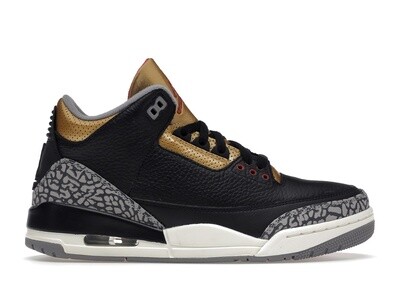 Black jordan retro 3 best sale