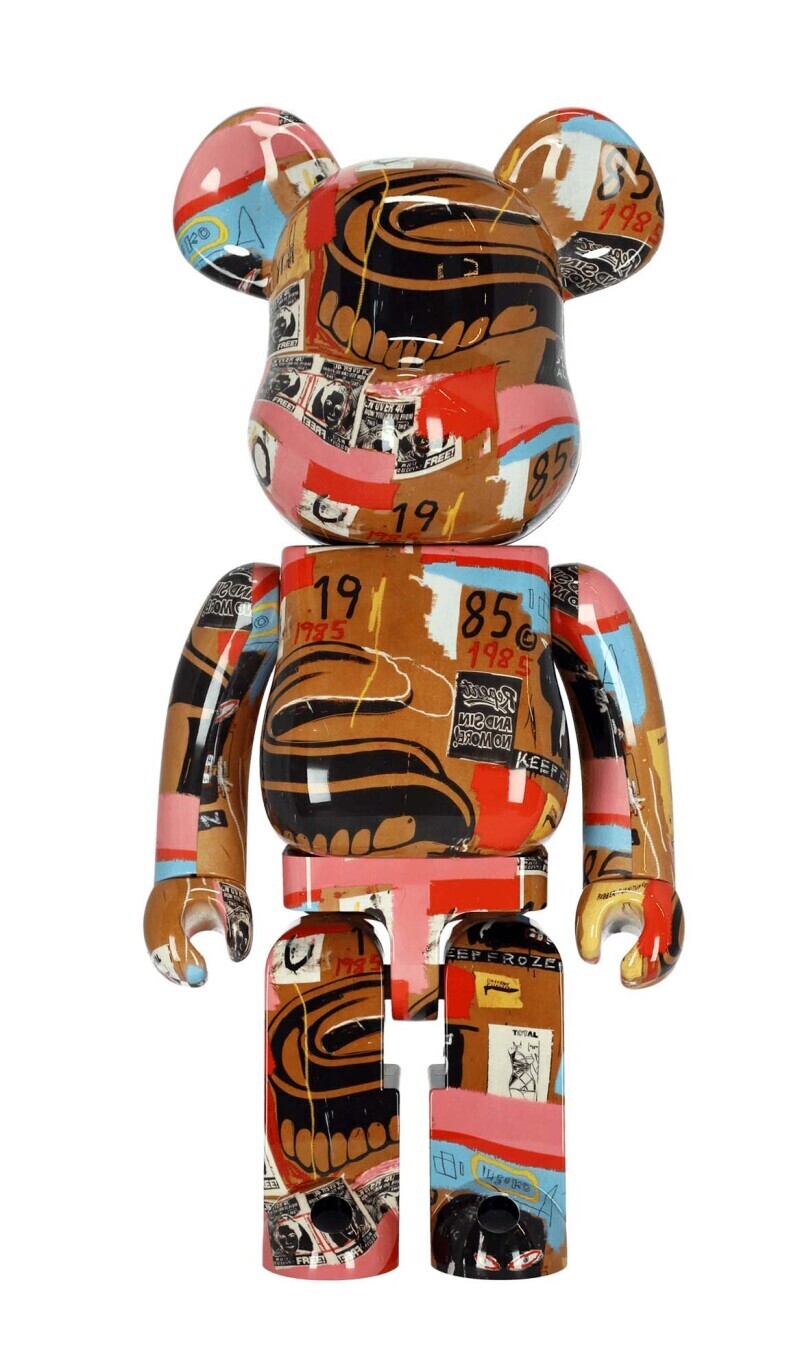 Bearbrick Andy Warhol x JEAN-MICHEL BASQUIAT #2 1000%