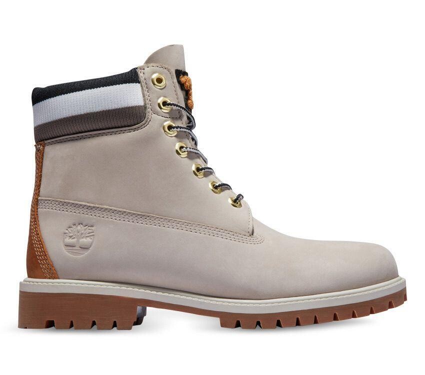 Timberland Premium 6IN Heritage Cupsole Boots Light Taupe Nubuck