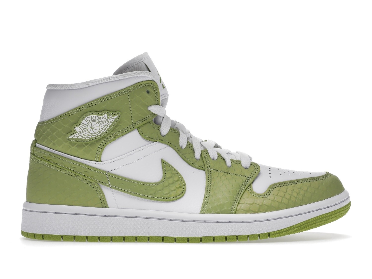 Jordan 1 Mid Green Python