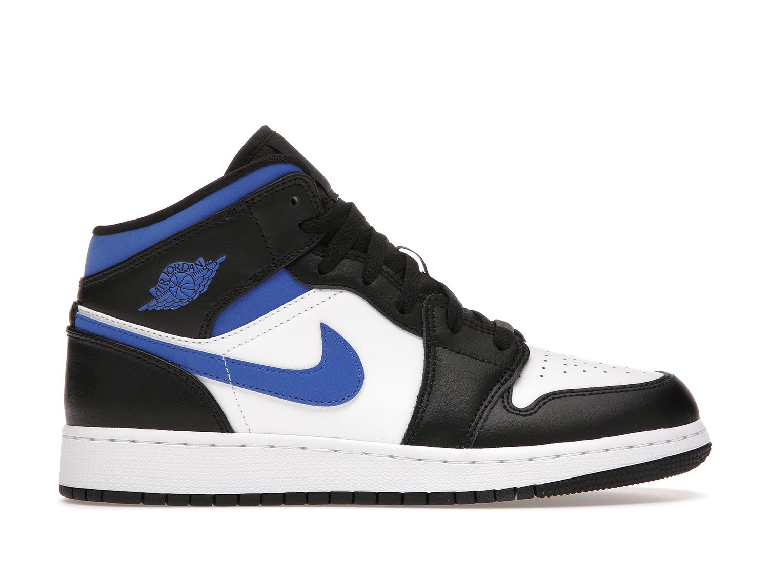 Jordan 1 Mid White Black Racer Blue