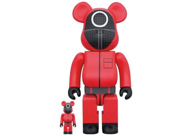 Bearbrick Squid Game Guard (Circle) 100% &amp; 400% Set