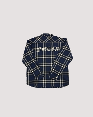Plaid Flannel Shirt Blue FW24