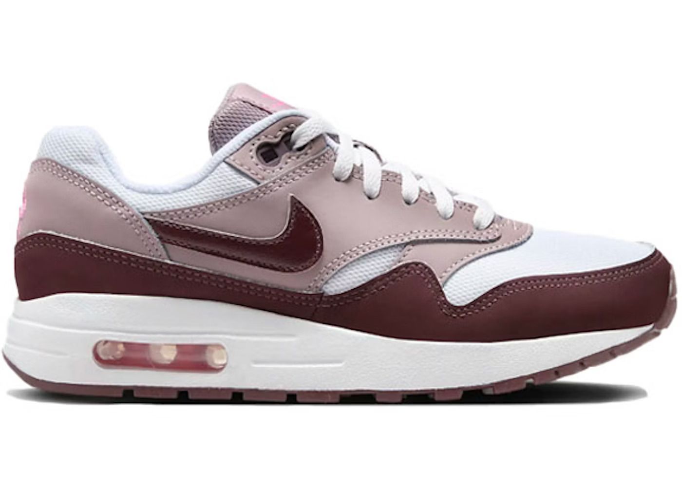 Nike Air Max 1 Essential PRM Cement Grey Burgundy Crush