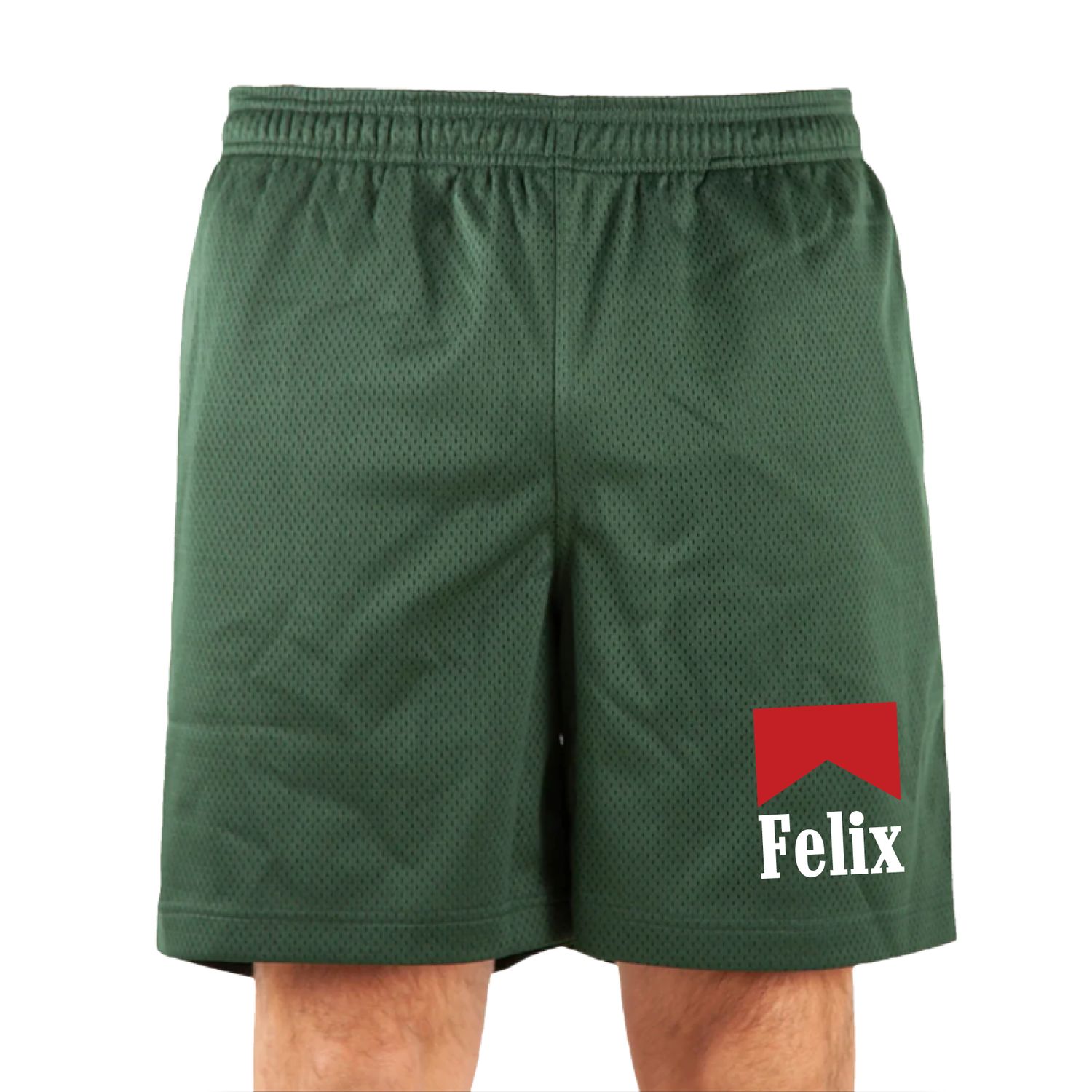 Green Mesh Marlboro Shorts
