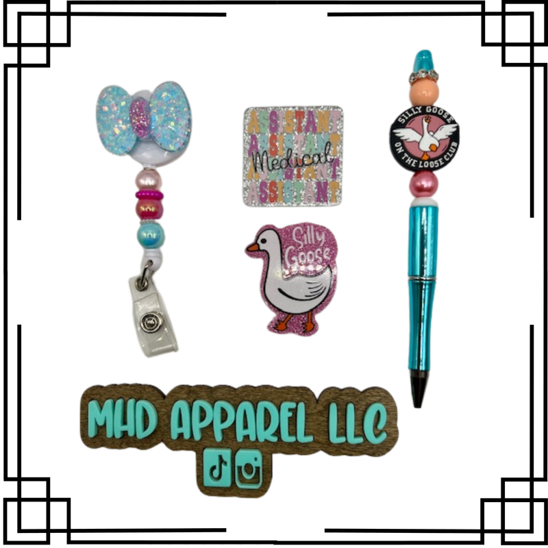 Medical Assistant Badge Reel &amp; Pen Set