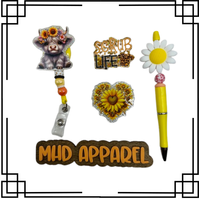 Scrub Life Badge Reel &amp; Pen Set