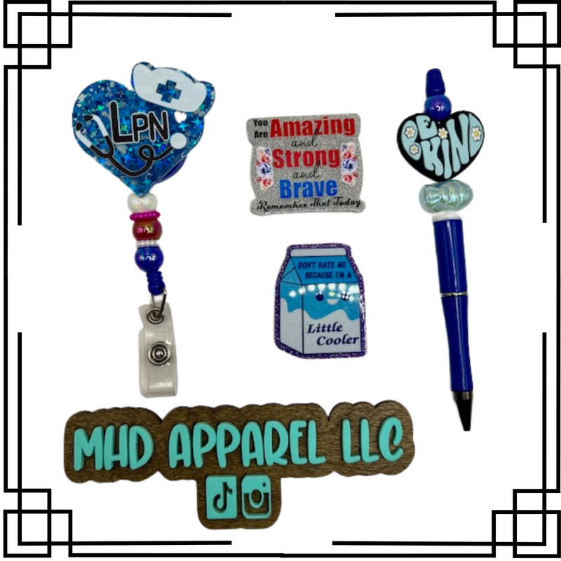 LPN Badge Reel &amp; Pen Set