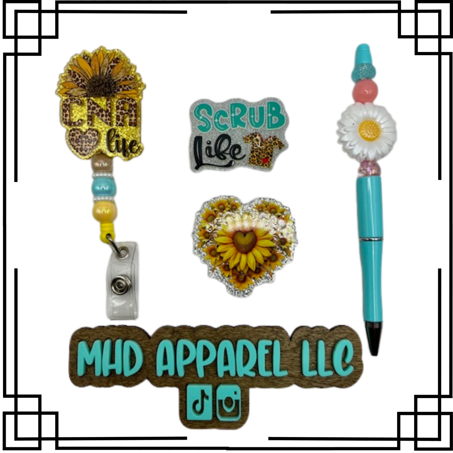CNA Life Badge Reel &amp; Pen Set
