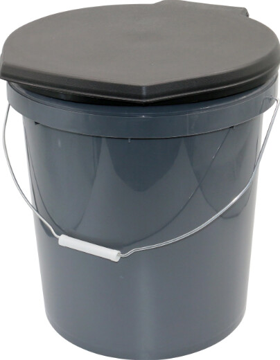 Wildtrak Toilet Bucket with Lid Seat, Title: Toilet with Seat