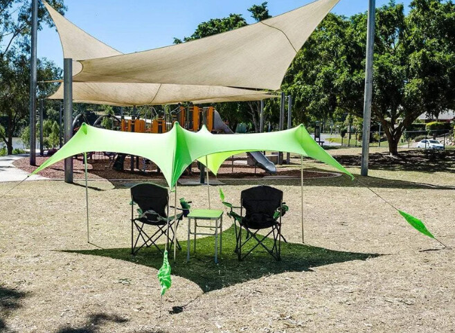 Outdoor Connection Fiesta Sun Shelter Range, Size: Medium, Color: Green