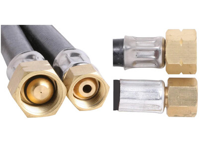 Outdoor Connection High Pressure Hose 3/8LH to 1/4BSP