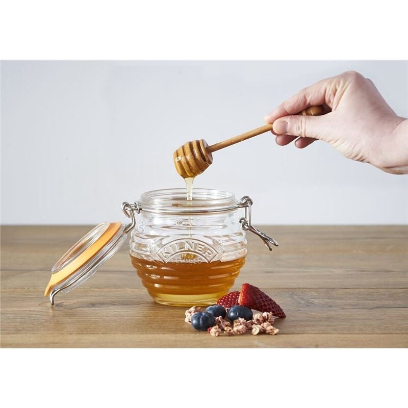 Kilner Honey Pot &amp; Drizzle Spoon 400ml