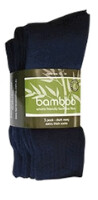 Bamboo Textiles Extra Thick Socks - 3 pack, Color: Navy, Size: M 4-6 / W 6-8