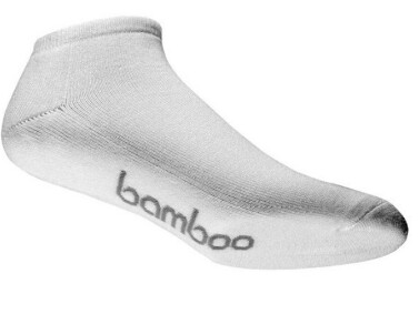Bamboo Textiles Ped Sock, Color: White - 14-18