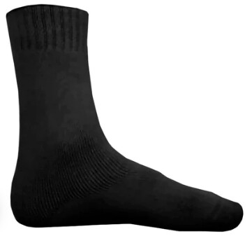 Bamboo Textiles Australian Made Extra Thick Bamboo Socks, Color: Black, Size: M6-10 / W 8-11