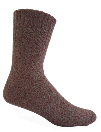 Bamboo Textiles Charcoal Hiker Sock, Color: Red Marle M10-14