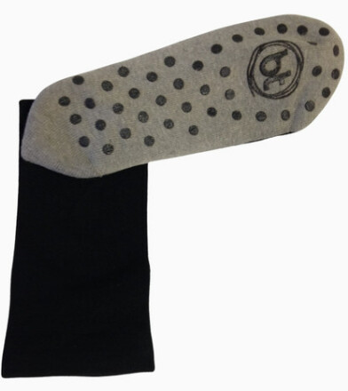 Bamboo Textiles Circulation Health Non-Slip Socks, Color: Black/Grey, Size: M4-6/ W 6-8