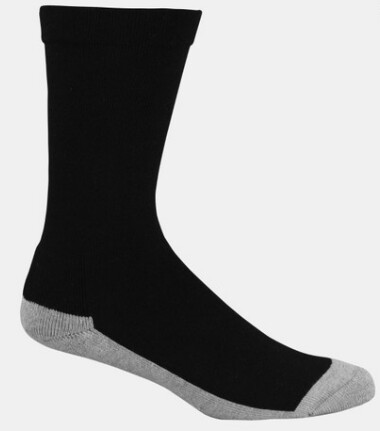 Bamboo Textiles Circulation Health Sock Range, Color: Black/Grey, Size: M4-6 W6-8