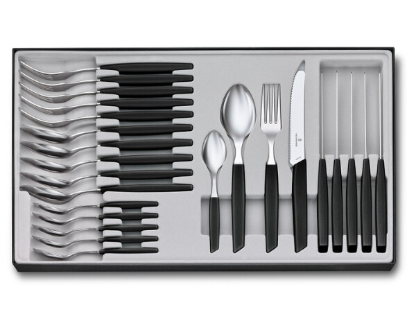 Victorinox 24 Piece Table Set- Black LE, Color: Black