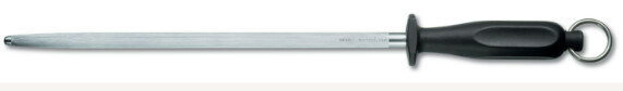 Victorinox Knife Steel Range, Title: Butcher Steel 30cm Fine Round - Black