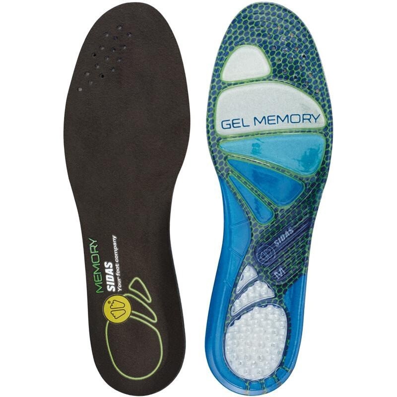 Sidas Cushioning Gel Memory Insoles, Size: XLarge