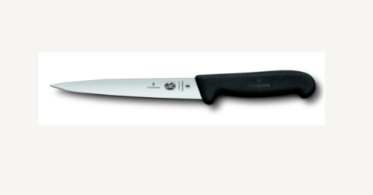 Victorinox Professional Fillet Knife Range, Title: Filleting 16cm Flexible Blade - Fibrox Black