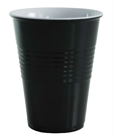Serroni Miami Melamine Cup, Colour: Black