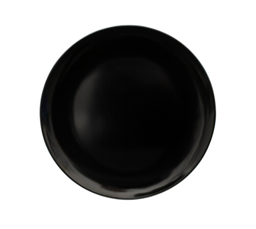 Serroni Melamine Dinner Plate 25cm, Colour: Black