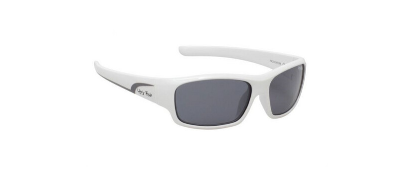 Ugly Fish Junior Sunglasses, Code: PK255, Frame/Lense: White/Smoke, Age Group: 3-11