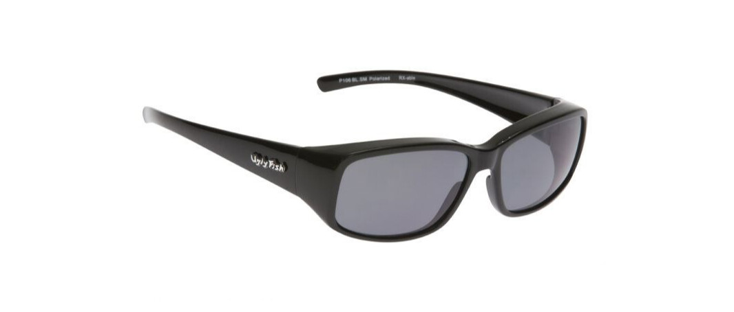 Ugly Fish Overglass Sunglasses Range, Frame/Lense: P106 Black/Smoke