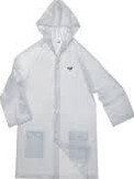 Team Clear Raincoat Unisex, Size: L
