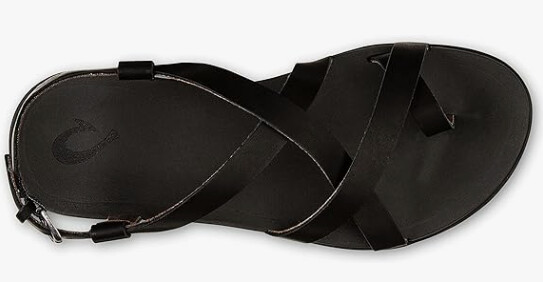Olukai Upena Sandal Womens - Black, Size: 6, Color: Black