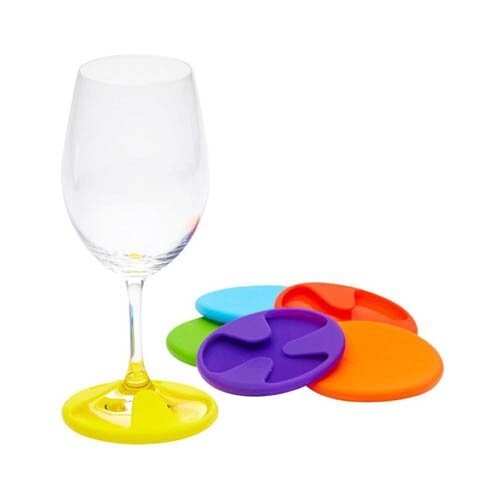 Vin Bouquet Silicone Wineglass Slipper Range, Title: Single Coaster