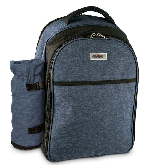 Avanti 4 Person Insulated Picnic Backpack, Title: Blue/Black